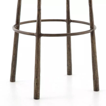 Westwood Bar Stool- Hammered Aged Brass - Image 3