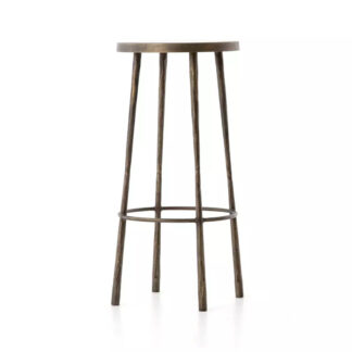 Westwood Bar Stool- Hammered Aged Brass