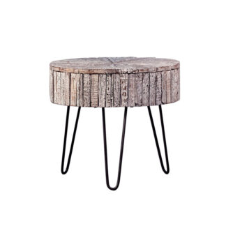 Guidan End Table- Light Grey Wash