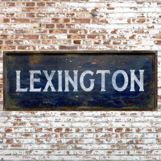 Lexington Wood Sign