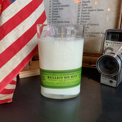 Recycled Bulleit 95 Rye Whiskey Candle