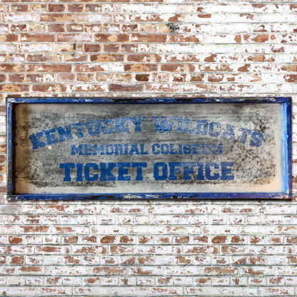 Memorial Coliseum Ticket Office Wood Sign