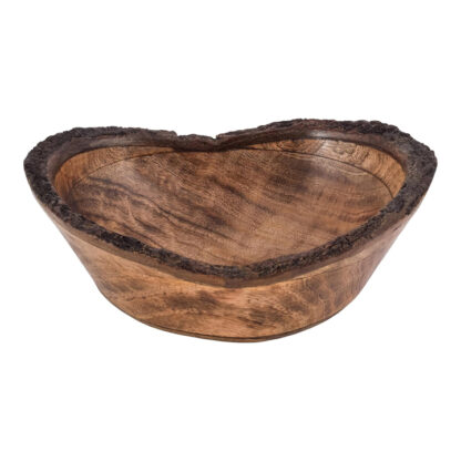 Live Edge Carved Wood Bowl 2