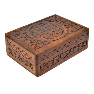 Hand Carved Wood Box 4