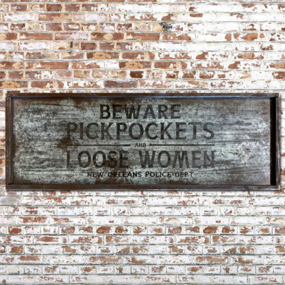 Pickpockets Wood Sign