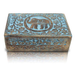 Hand Carved Wood Box 2