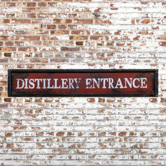 Distillery Entrance Wood Sign