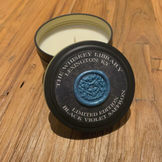 Whiskey Library Black Label Candle- Black Violet Saffron