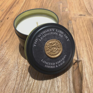 Whiskey Library Black Label Candle- Smoke & Sage