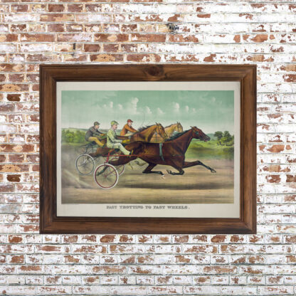 Fast Trotting Framed Print- 18x24