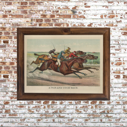 A Nip and Tuck Race Framed Print- 18x24