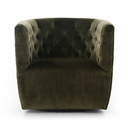 Hanover Swivel Chair- Surrey Olive - Image 4