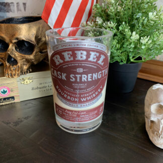 Recycled Rebel Cask Strength Bottle Candle