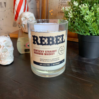 Recycled Rebel Bourbon Bottle Candle