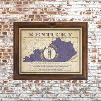 Commonwealth Map Framed Print Small