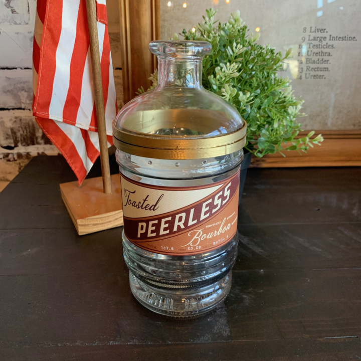 Recycled Bottle Jar- Peerless Toasted