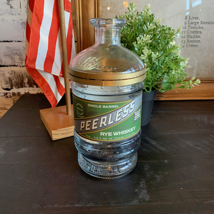 Recycled Bottle Jar- Peerless Single Barrel Rye