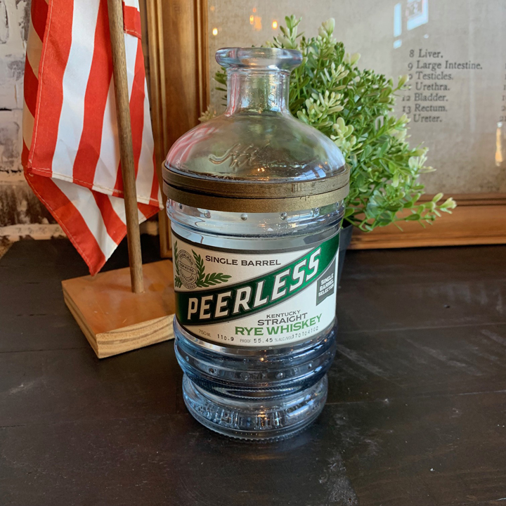 Recycled Bottle Jar- Peerless Single Barrel Straight Rye