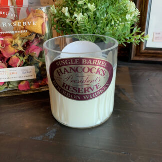 Recycled Hancock's Reserve Bottle Candle